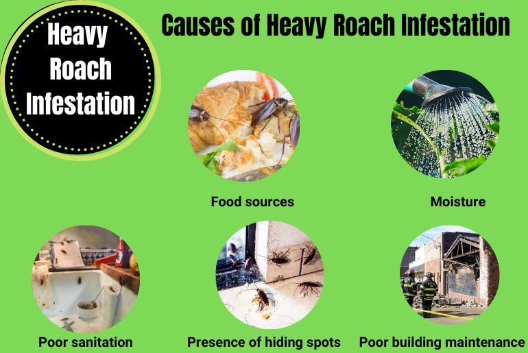 Causes of Heavy Roach Infestation